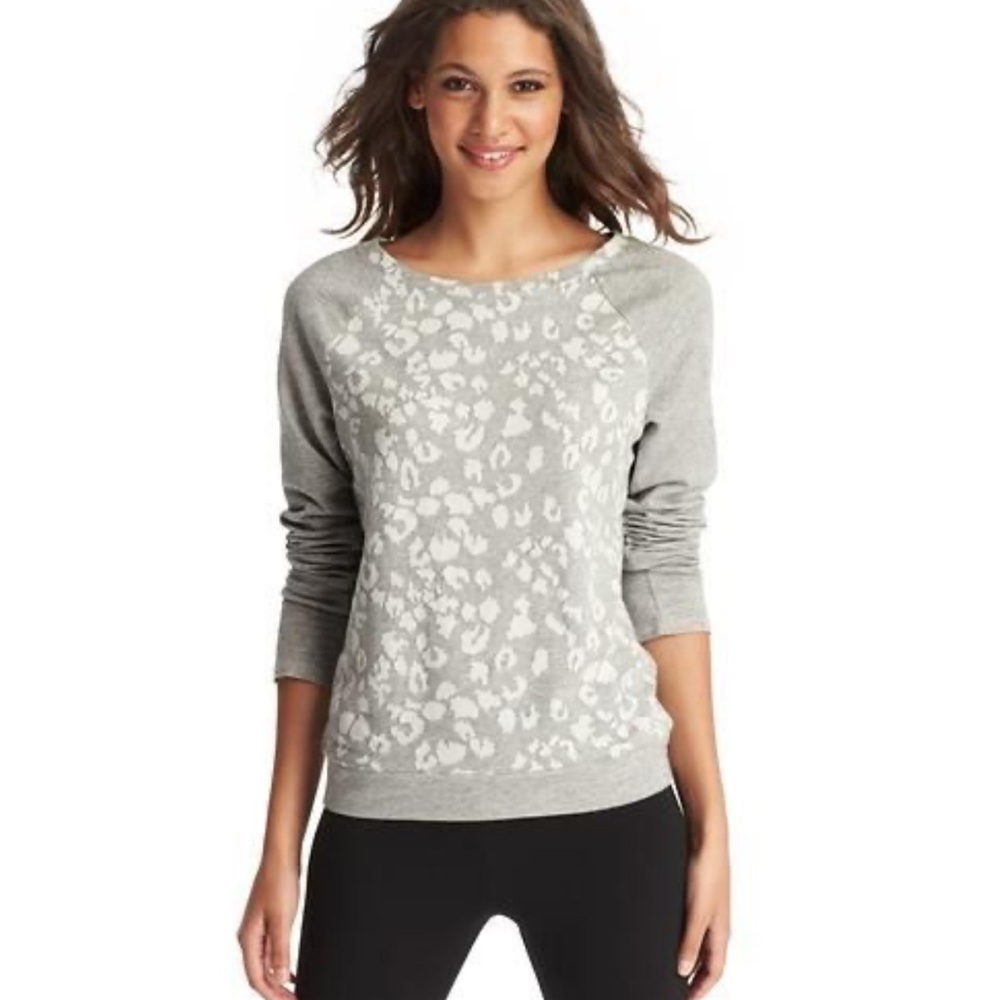 - Leopard print gray sweater Ann Taylor loft small
